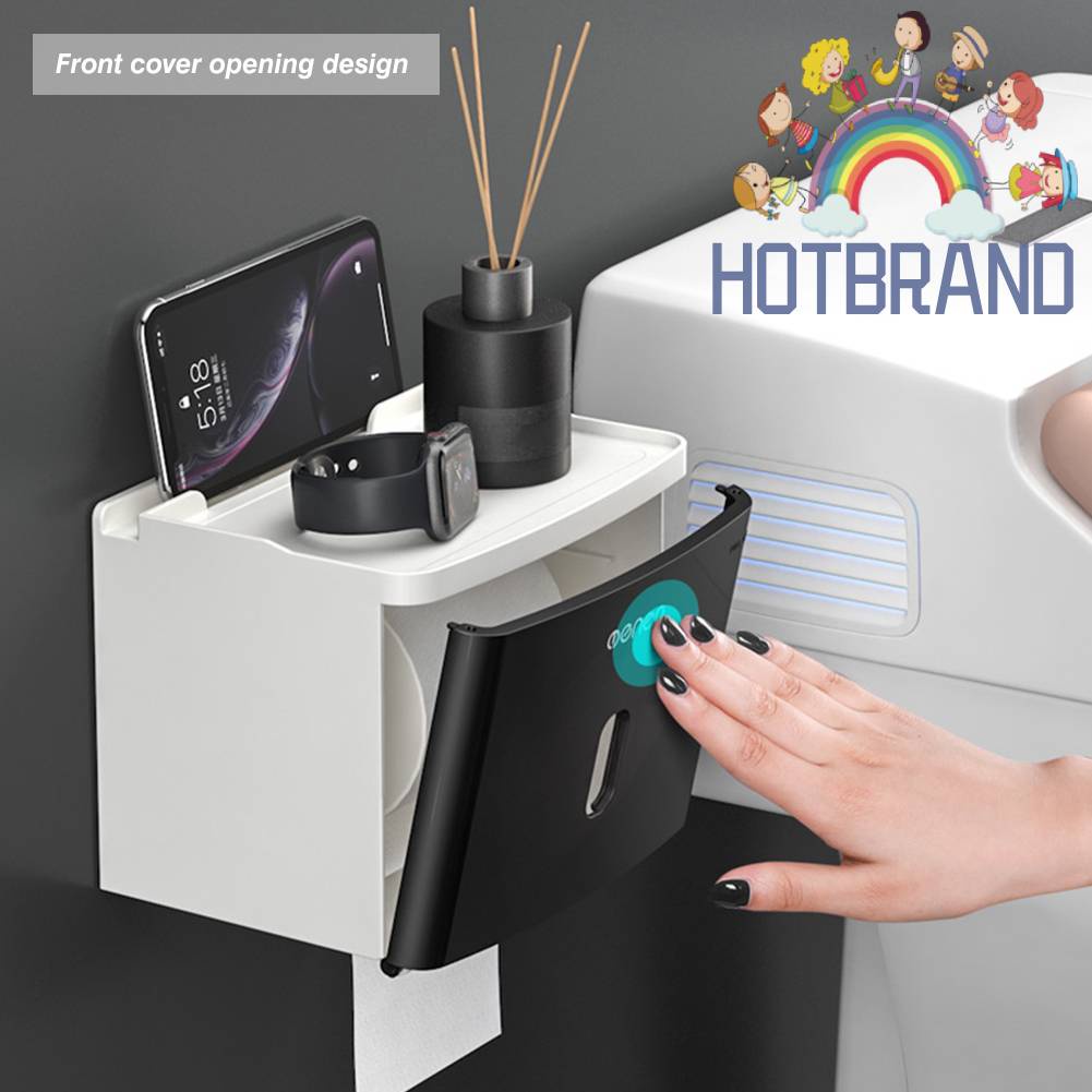 Giá Đỡ Cuộn Giấy Vệ Sinh Không Cần Đục Lỗ Cho Phòng Tắm