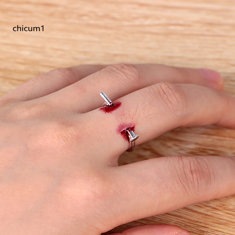 Nhẫn Hình Móng Tay Giả Unisex Sáng Tạo Có Thể Điều Chỉnh Kích Cỡ