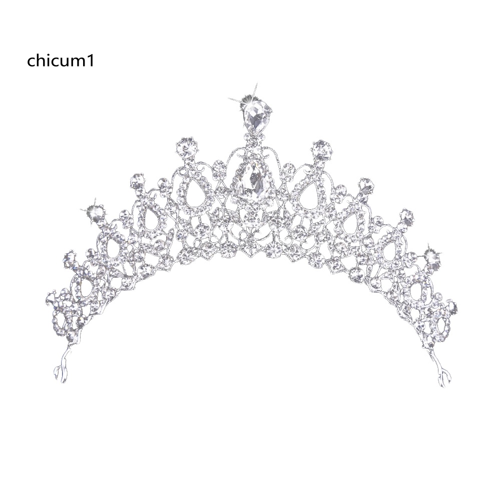 Vương Miện Cài Tóc Đính Kim Cương Giả Lấp Lánh Cho Nữ