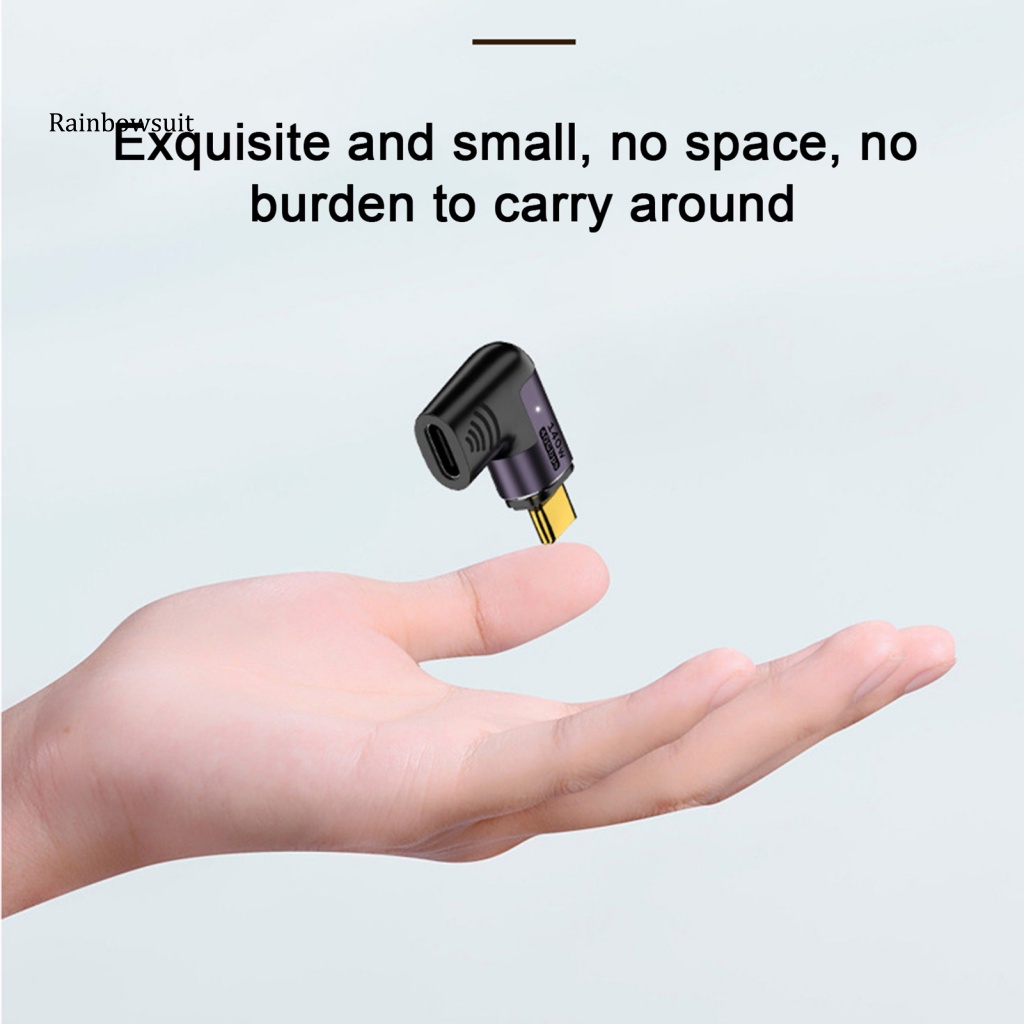 Bộ Chuyển Đổi Phích Cắm Type-C 40Gbps Tốc Độ Cao 140W Sạc Nhanh Hình Chữ L Từ Tính Cho Switch