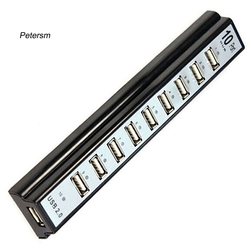Bộ Chia 10 CổNg USB 20 Hub + ĐầU CắM US Cho PC / Laptop