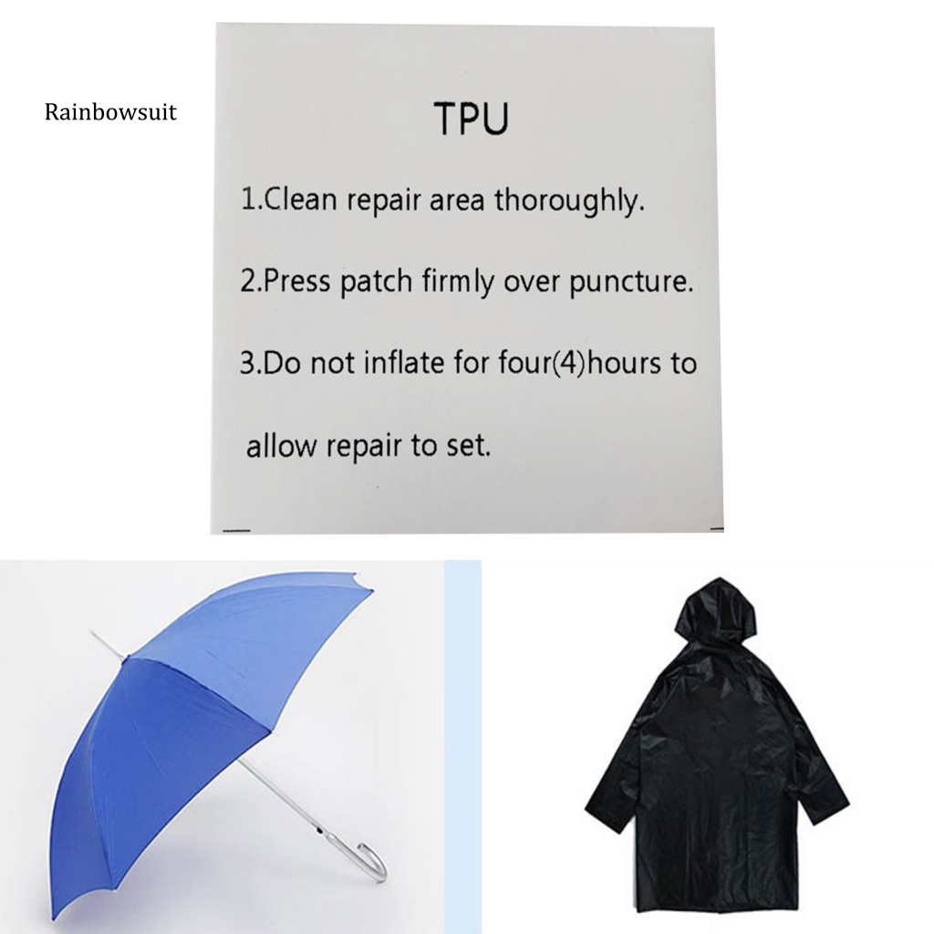 Set 10 Miếng Dán Trong Suốt Tự Dính Chống Thấm Nước Dùng Sửa Chữa Đồ Chơi Bơm Hơi