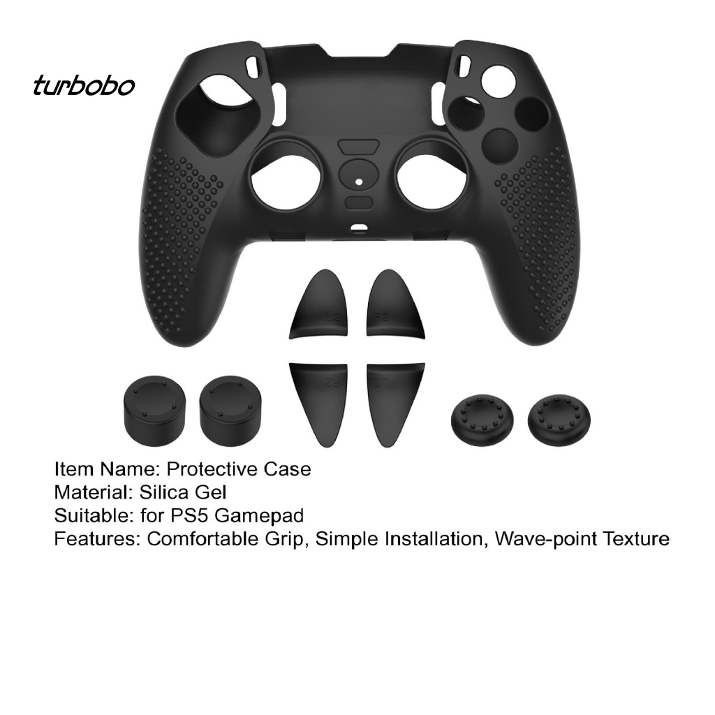 1 Set Vỏ Bọc Tay Cầm Chơi Game Chống Trượt Chống Trầy Xước Cho PS5