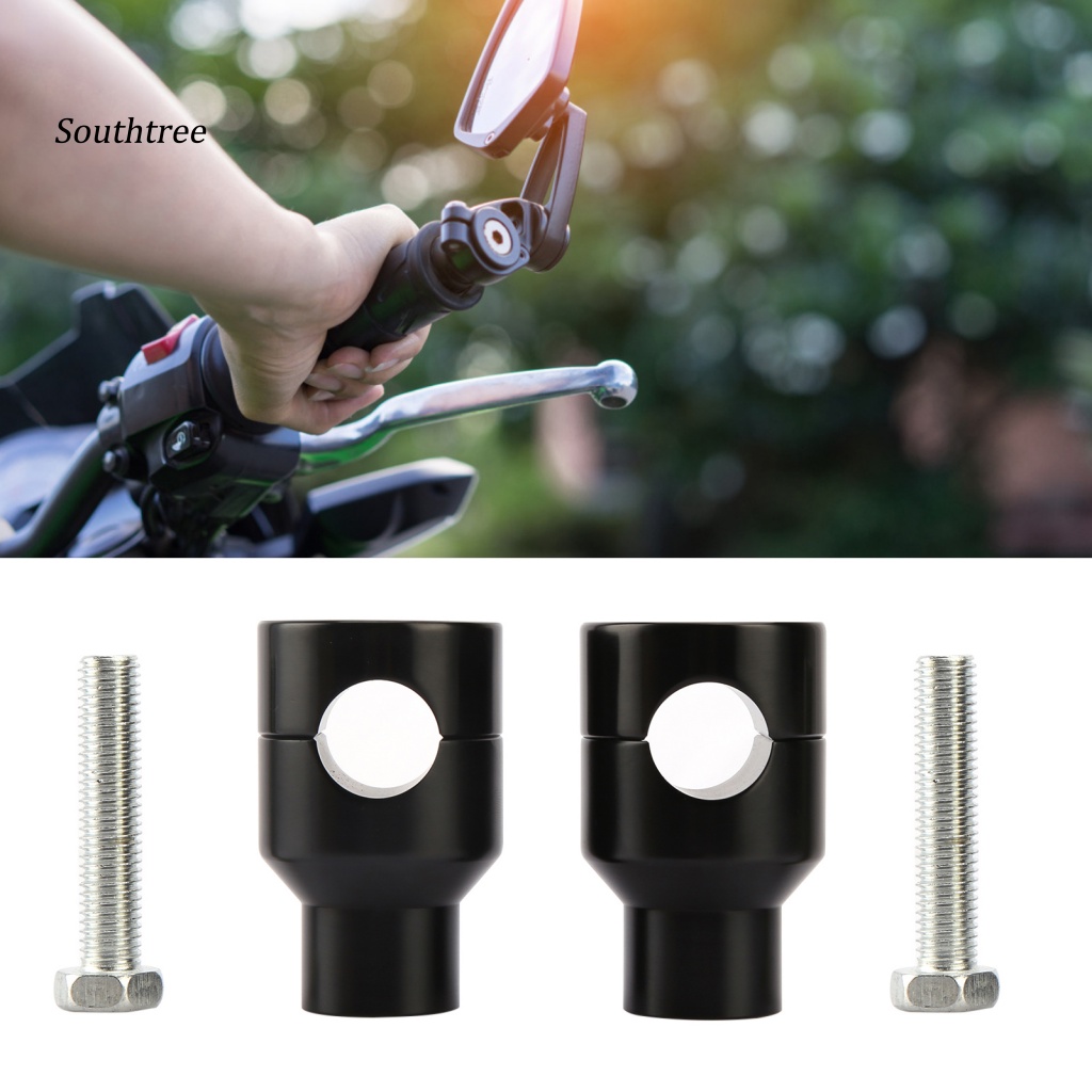 Bộ 2 Kẹp Cố Định Tay Lái Xe Máy Màu Đen Chống Oxy Hóa Kích Thước Nhỏ Gọn 25mm