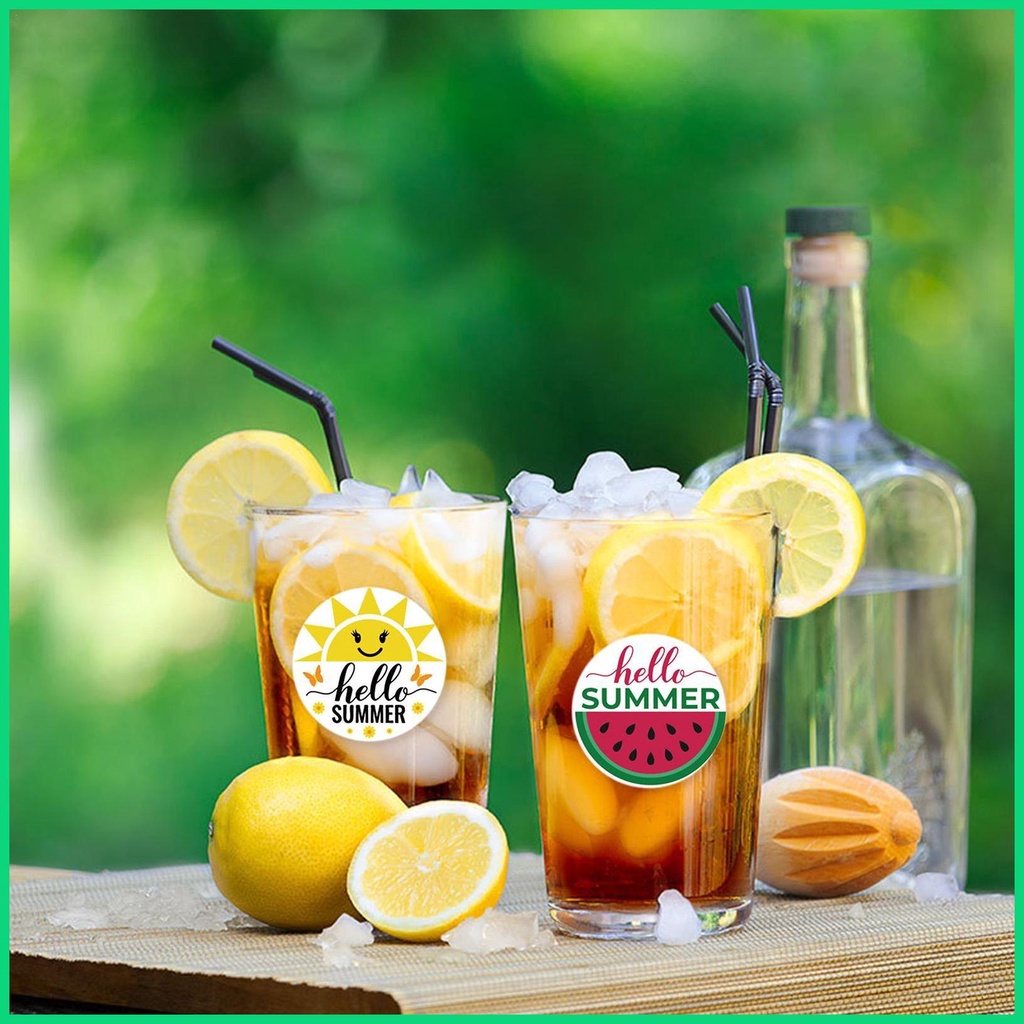 Set 90 Miếng Dán Chủ Đề Mùa Hè Cho Laptop / Vali / Ván Trượt / Máy Tính