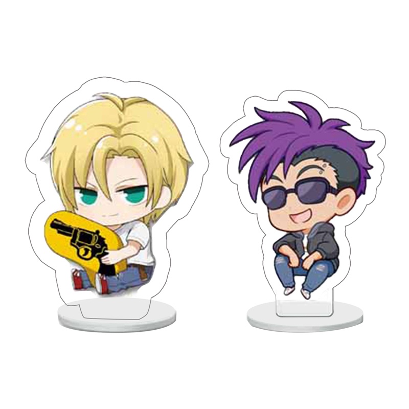 Phim hoạt hình nóng cá chuối acrylic đứng mô hình tấm anime serie cá chuối đứng hình trang trí cho nam giới nữ trang trí bàn
