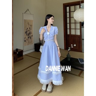 DannieWan  Đầm đầm nữ váy trễ vai đầm đi biển đầm đi biển  Hàn Quốc fashion Comfortable Thanh lịch A92M10T 36Z230909