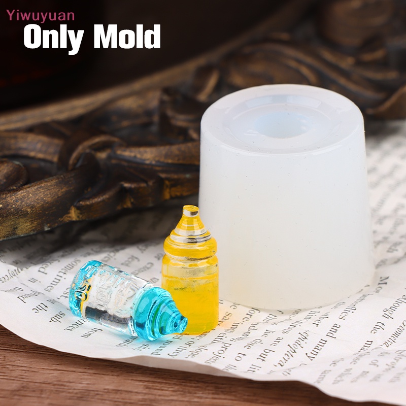 < Yiwuyuan > Khuôn Silicon Mini 1: 12 Làm Bình Sữa Trang Trí Nhà Búp Bê DIY (Chỉ Có Khuôn)