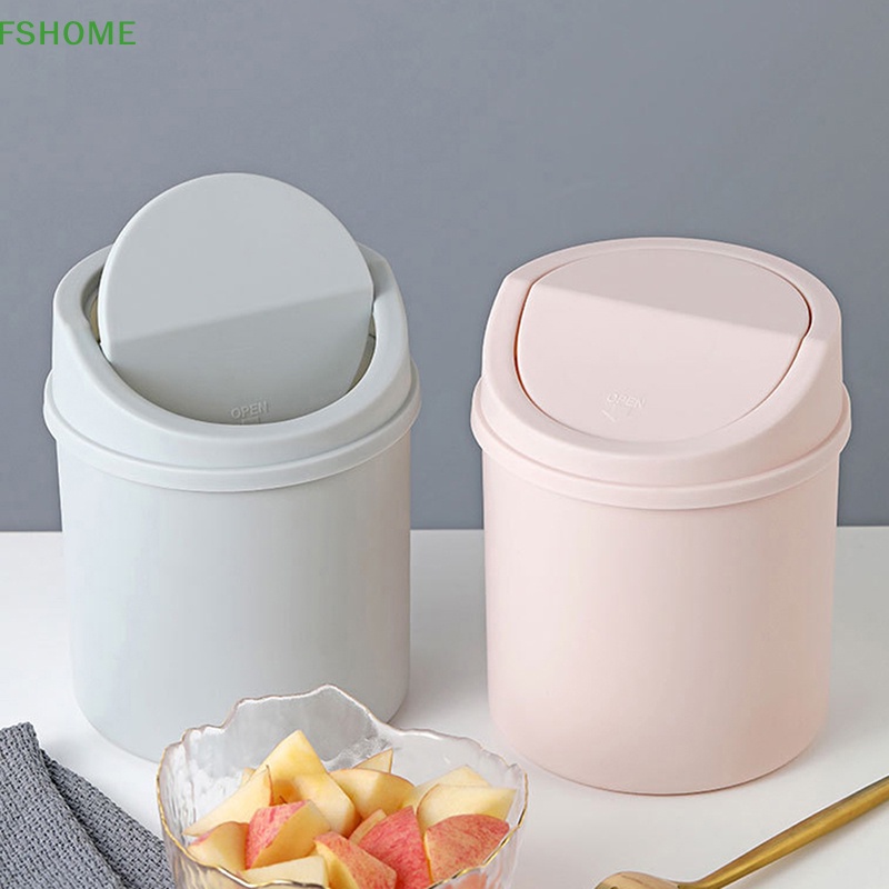 Thùng rác cỡ nhỏ để bàn Có Nắp Chống Bụi Tiện Dụng