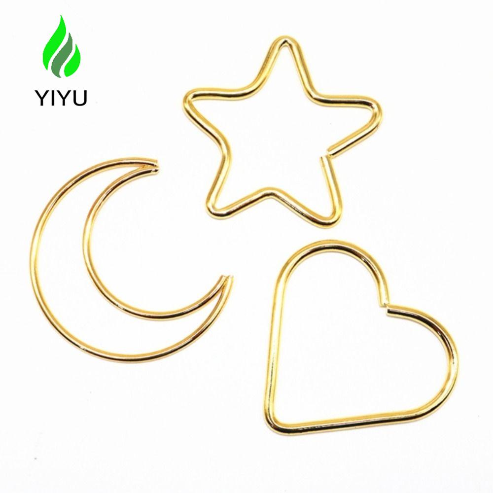 YIYU Vòng Hoa Kim Loại Hình Tròn / Ngôi Sao Dùng Trang Trí Tiệc Cưới