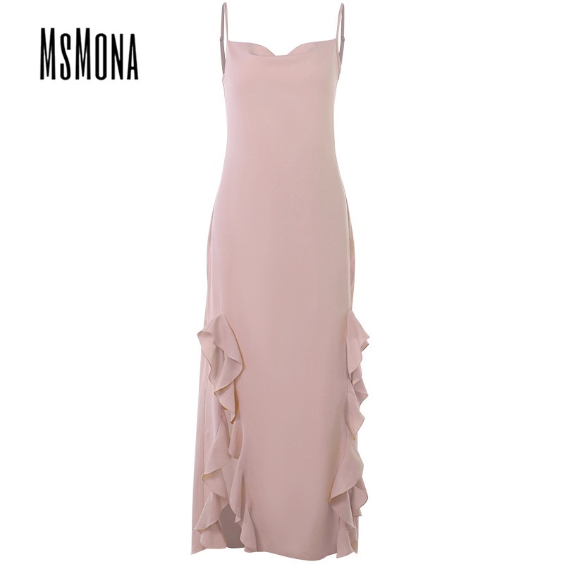 Đầm Hai Dây Dáng Ôm Xẻ Tà Thanh Lịch Mẫu Mới 2023 Dành Cho Bạn Nữ