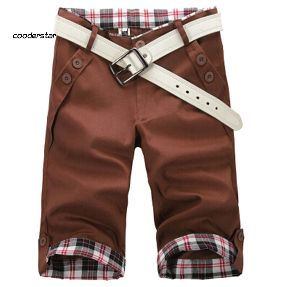 Quần Lửng Họa Tiết Kẻ Sọc Thời Trang Mùa Hè Dành Cho Nam