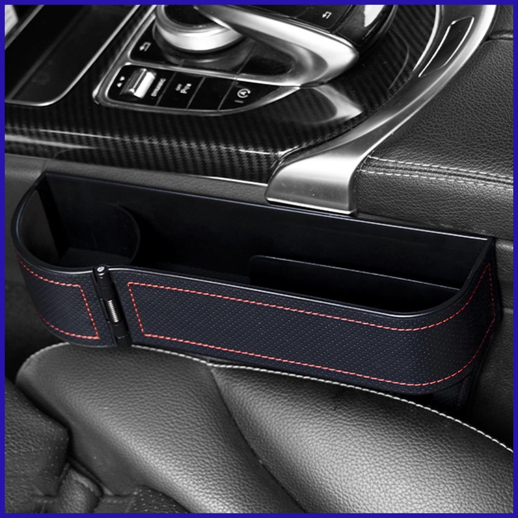 Hộp Da Đựng Đồ Đa Năng Gắn Ghế Ngồi Xe Hơi Tiết Kiệm Không Gian Kích Thước 25.5 * 16.5 * 6cm