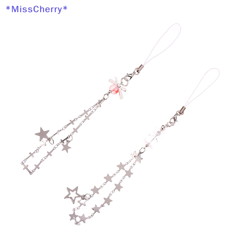 Dây Đeo Điện Thoại Y2K Họa Tiết Gấu Thắt Nơ / Ngôi Sao Xinh Xắn Mới