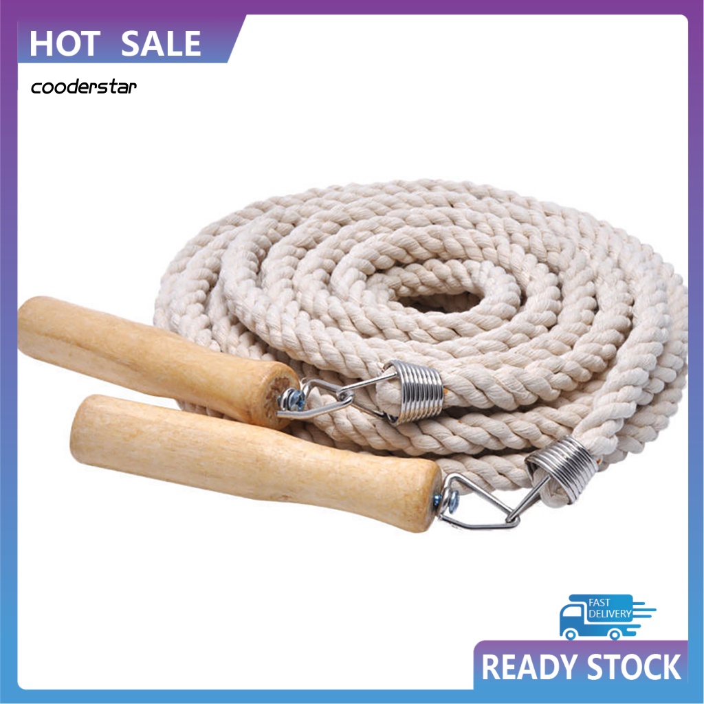 Dây Nhảy Thể Thao Tay Cầm Gỗ Chống Trượt 3 / 5 / 7 / 10m