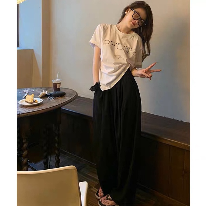 ] Quần Ống Đứng Vải Mềm Thoải Mái Dễ Mặc Mùa Hè