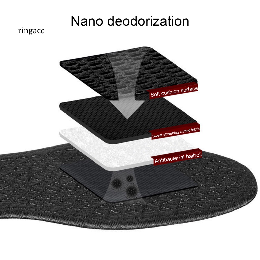 1 Cặp Đế Lót Giày Thoáng Khí Thấm Hút Mồ Hôi Thiết Kế Tổ Ong Cho Hoạt Động Ngoài Trời