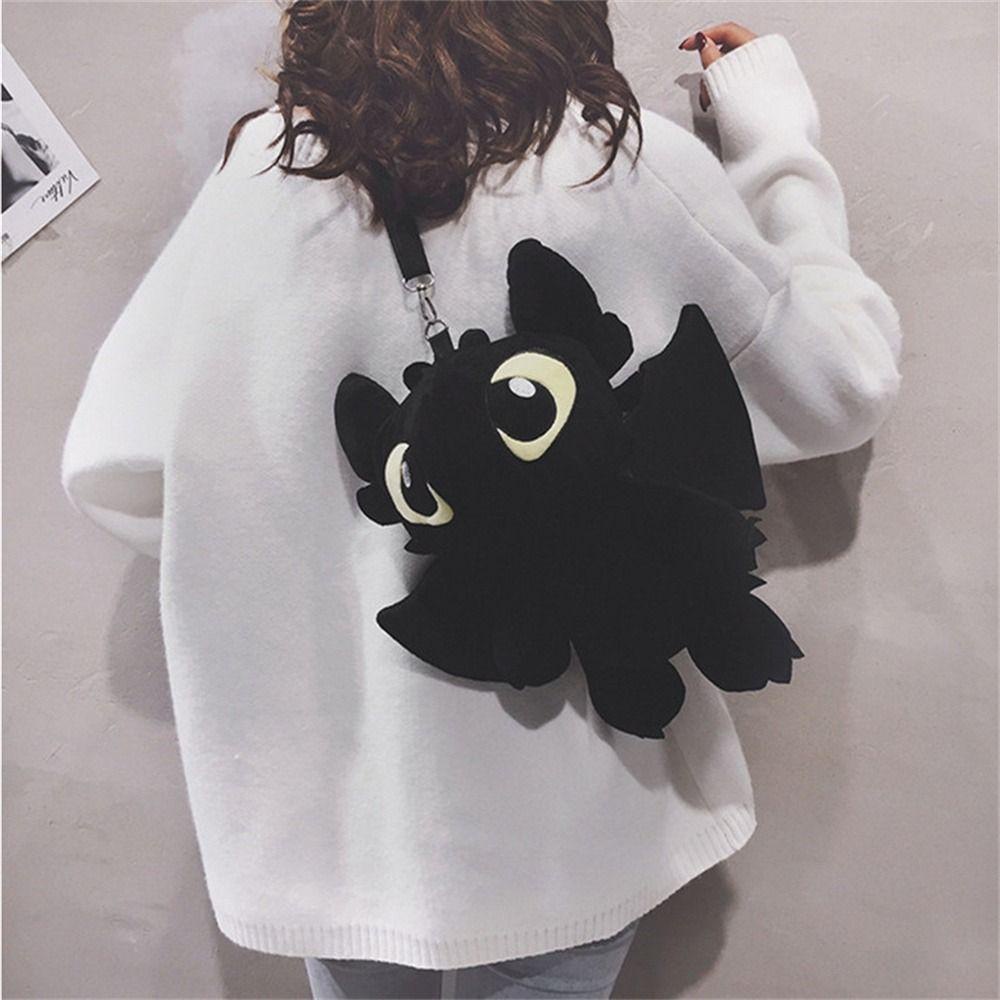 TAYLOR1 Ba Lô Đeo Vai Không Răng Hình Rồng Hoạt Hình Kawaii How To Train The Dragon 3 Anger Of Light Làm Quà Tặng Cho Trẻ Em