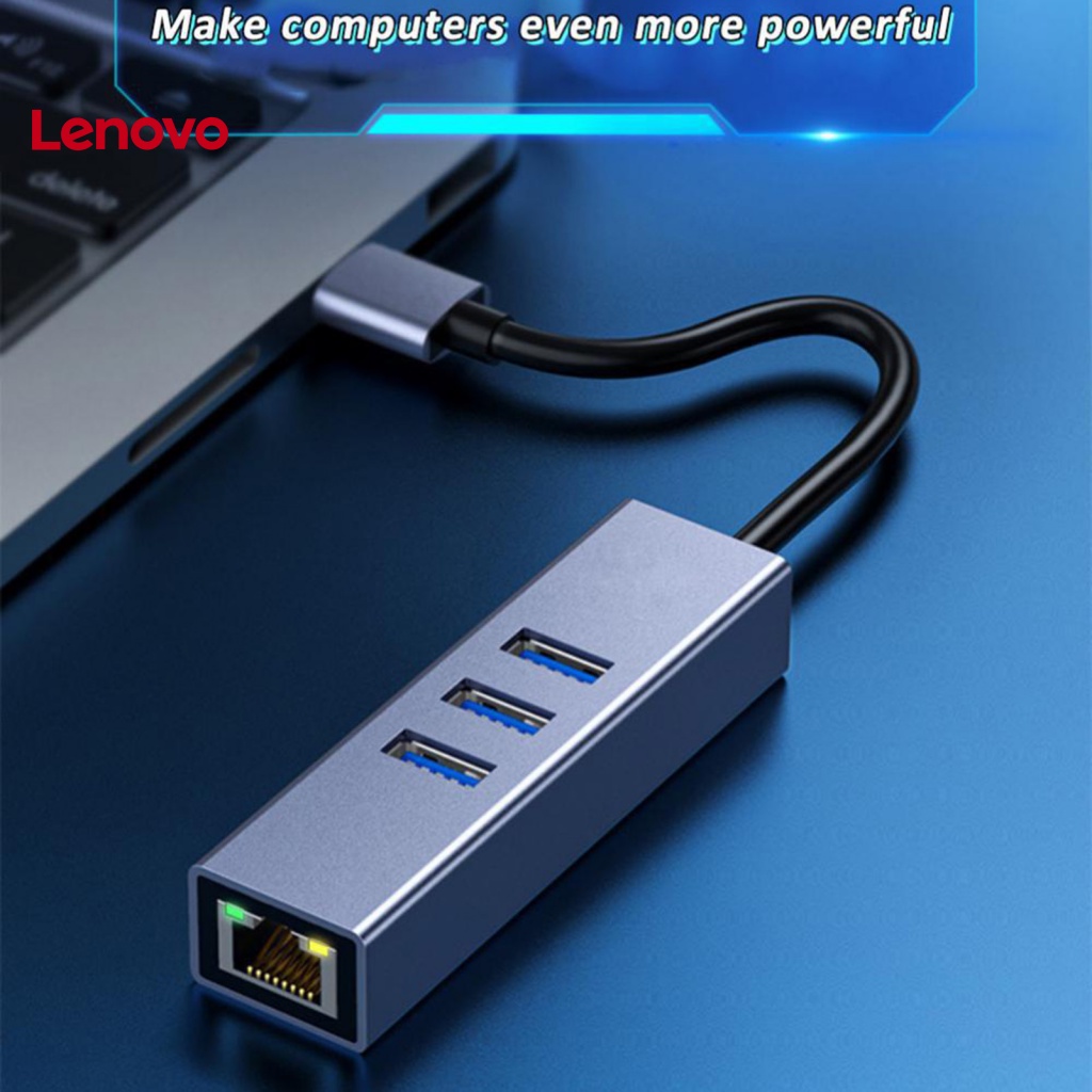 Bộ Chuyển Đổi Mạng 4 Trong 1 Nhiều Cổng Gigabit Ethernet USB 30 Type-C Sang RJ45 Thông Dụng Cho Máy Tính