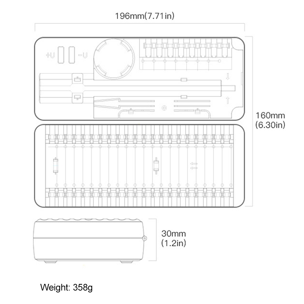 Bộ Tua Vít Điện Tử Tự Động 58 Trong 1 ZIQQUCU Có Đèn Led Chuyên Dụng Sửa Chữa Điện Thoại Laptop Đồng Hồ