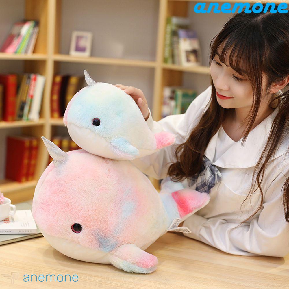 ANEMONE Đồ chơi nhồi bông Hình Narwhal Nhiều Màu Sắc Trang Trí Phòng Ngủ