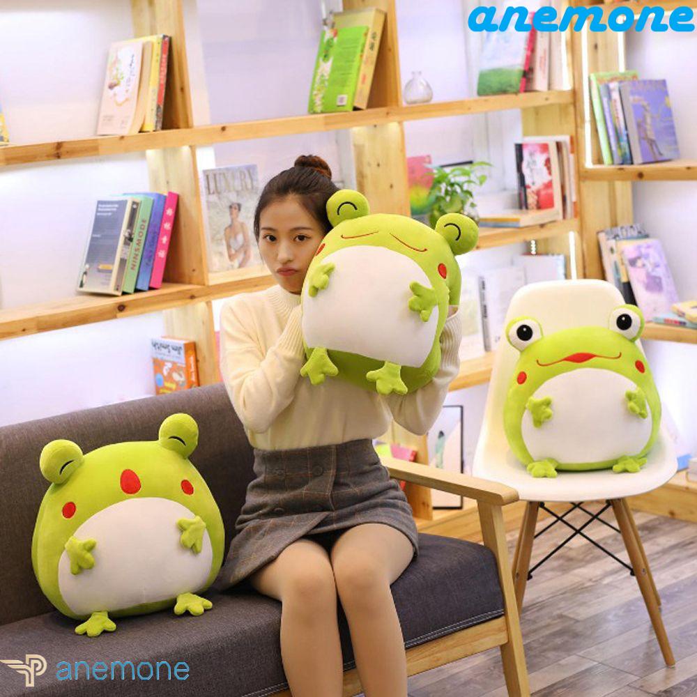 ANEMONE Ếch Nhồi Bông 35CM Biểu Tượng Cảm Xúc Đáng Yêu Trang Trí Phòng Ngủ
