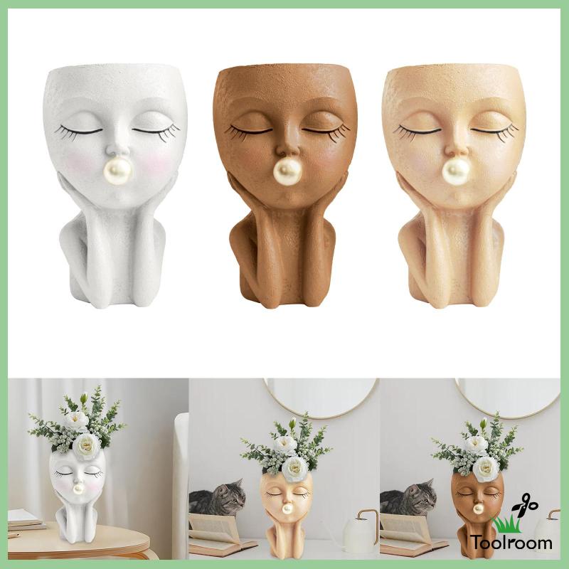 Chậu Trồng Cây Hình Mặt Cười Dễ Thương Có Lỗ Thoát Nước Tiện Dụng Trang Trí Nhà Cửa / Sân Vườn