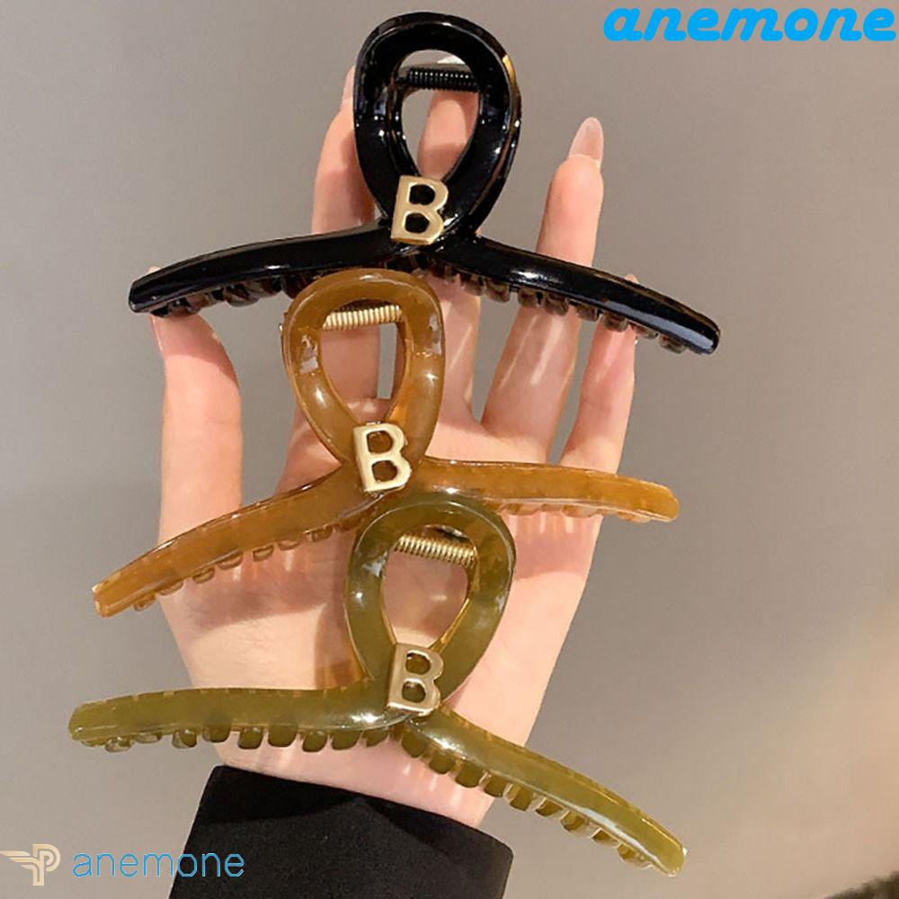 ANEMONE Kẹp Tóc Cá Mập Bằng Nhựa Acrylic Phong Cách Hàn Quốc Thanh Lịch Dành Cho Nữ