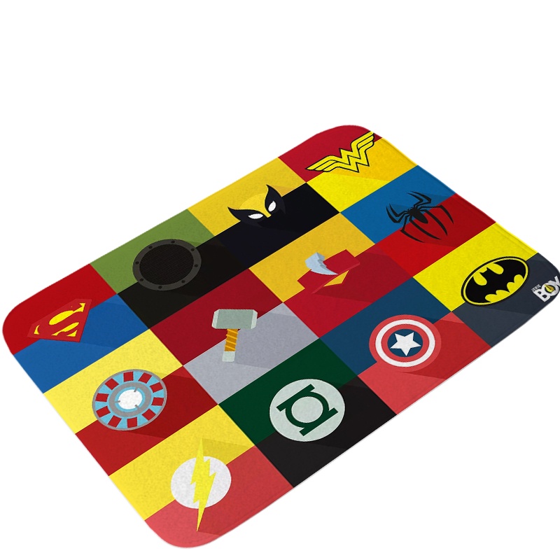 Thảm lót sàn Chống Trượt In Hình Siêu Anh Hùng Marvel