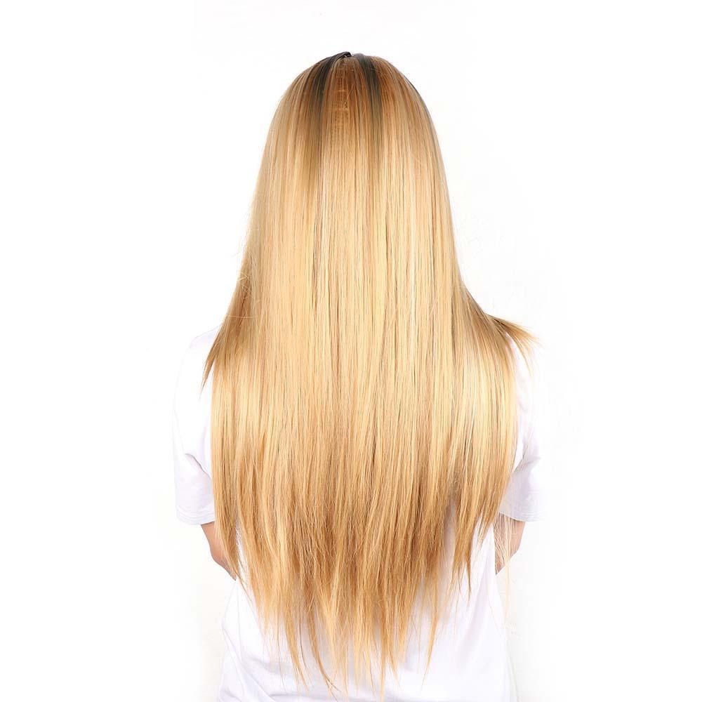 ANEMONE Bộ Tóc Giả Dài Màu Đen Bằng Sợi Tổng Hợp Kháng Nhiệt Dành Cho Nữ