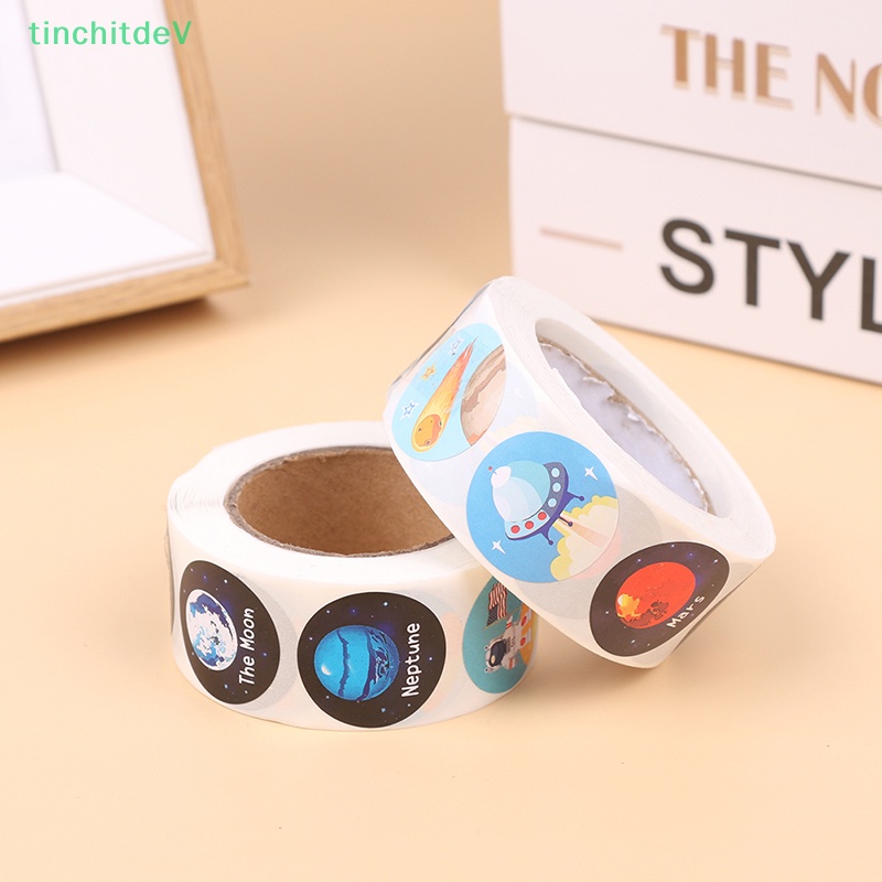 Sticker Dán Khen Thưởng Hình Hành Tinh Không Gian 2.5cm Dành Cho Trẻ Em