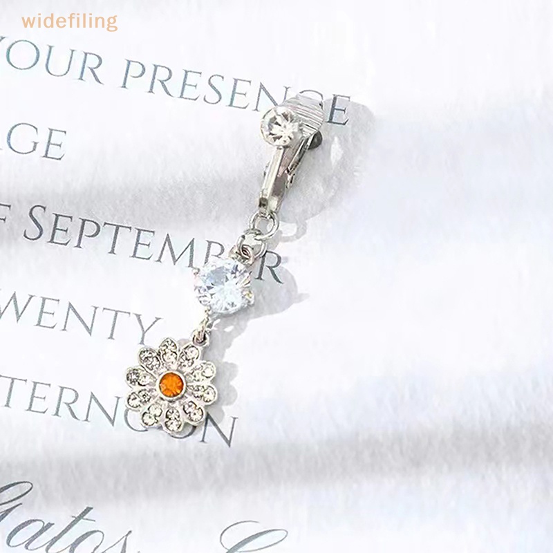 Khuyên Rốn Đính Đá Zircon Hình Hoa Hướng Dương Thời Trang Cho Nữ