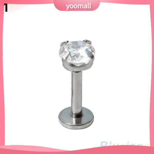 Bộ 2 Khuyên Xỏ Cơ Thể Đính Đá Zircon Thời Trang