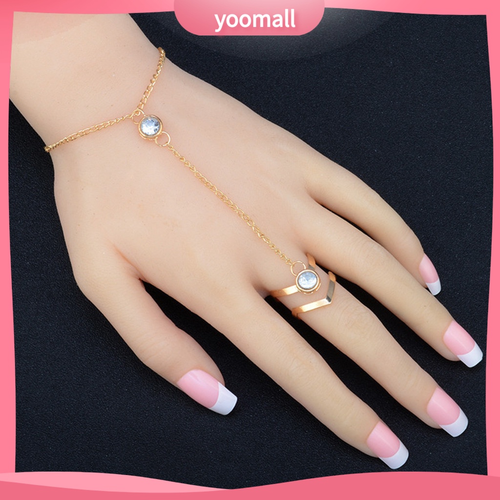 Bộ Nhẫn Đeo Ngón Tay Hình Mũi Tên Rỗng Đánh Bóng Điều Chỉnh Được Dành Cho Bạn Nữ Mặc Mỗi Ngày