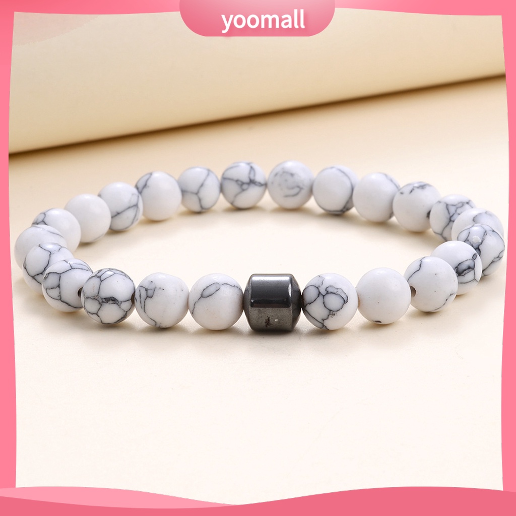 [YM] Vòng Tay Chuỗi Hạt Đá Mắt Hổ Tự Nhiên 8mm Co Giãn Dễ Phối Đồ Giảm Căng Thẳng