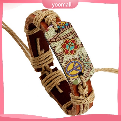 [YM] Vòng Đeo Tay Biểu Tượng Vô Cực Pyrograph Phong Cách Punk Cổ Điển Cho Nam Và Nữ