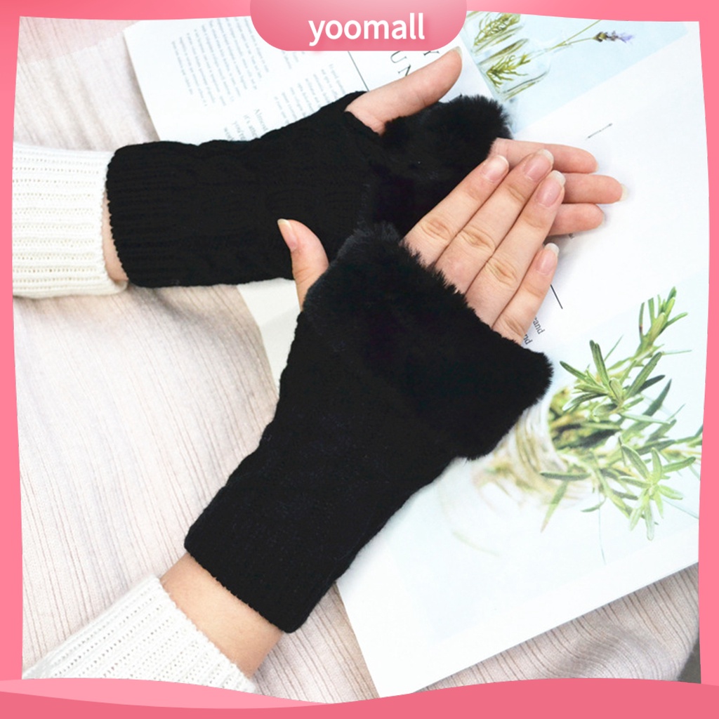 1 Đôi Găng Tay Dài Hở Ngón Cách Nhiệt Thoáng Khí Tốt