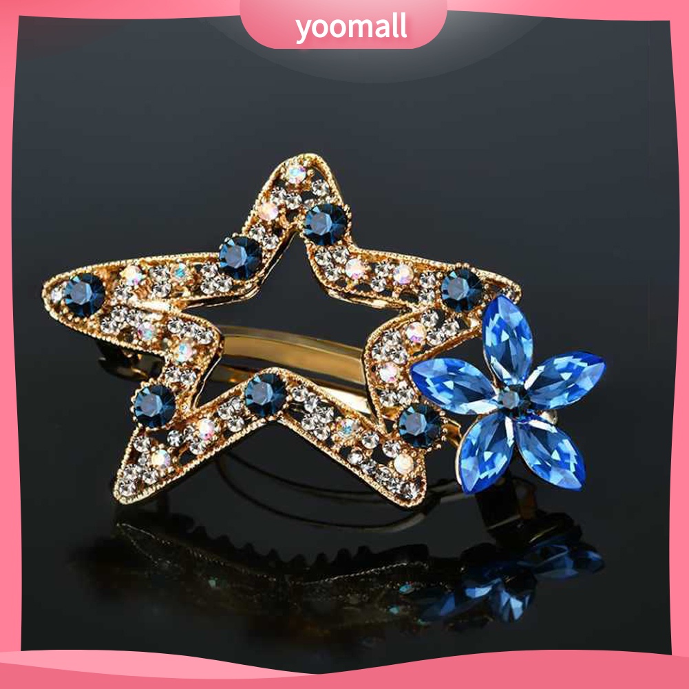 Kẹp Tóc Hình Ngôi Sao Đính Đá Thời Trang Cho Nữ