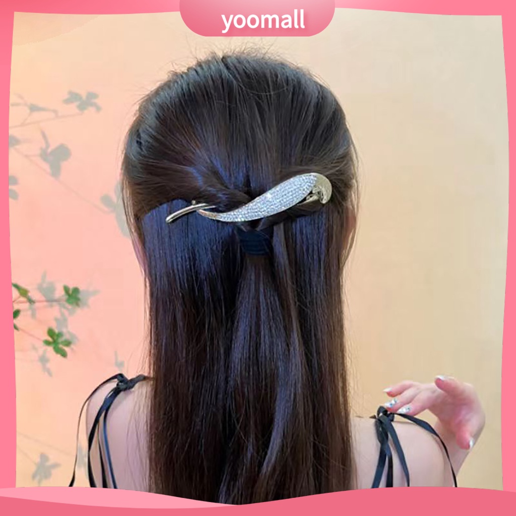 Kẹp Tóc Đính Ngọc Trai Giả Chống Trượt Thiết Kế Đơn Giản Thanh Lịch