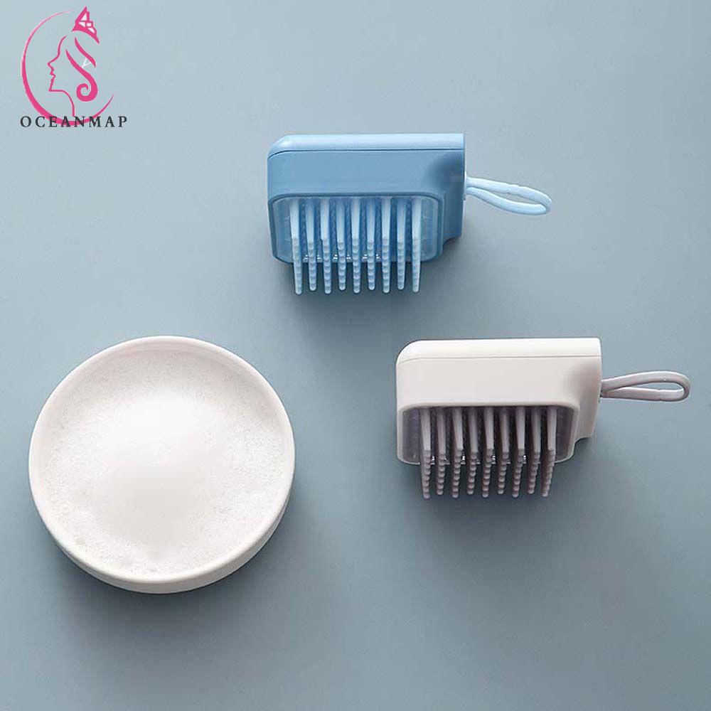 OCEANMAP Lược Chải Tóc Tẩy Tế Bào Chết Màu Kẹo Phong Cách Hàn Quốc