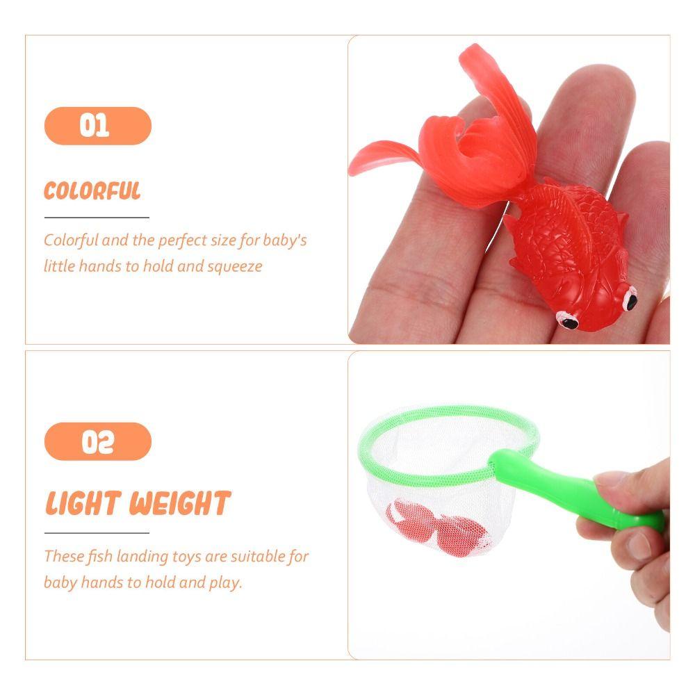 ANEMONE Đồ Chơi Mô Hình Cá Vàng Bằng Cao Su Mềm Dễ Thương Cho Bé