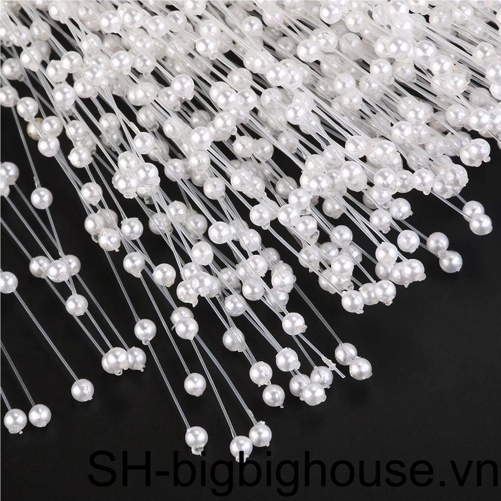 Hộp 100 Hạt Ngọc Trai Giả Có Tay Cầm Trang Trí Tiệc Cưới / Kẹo DIY