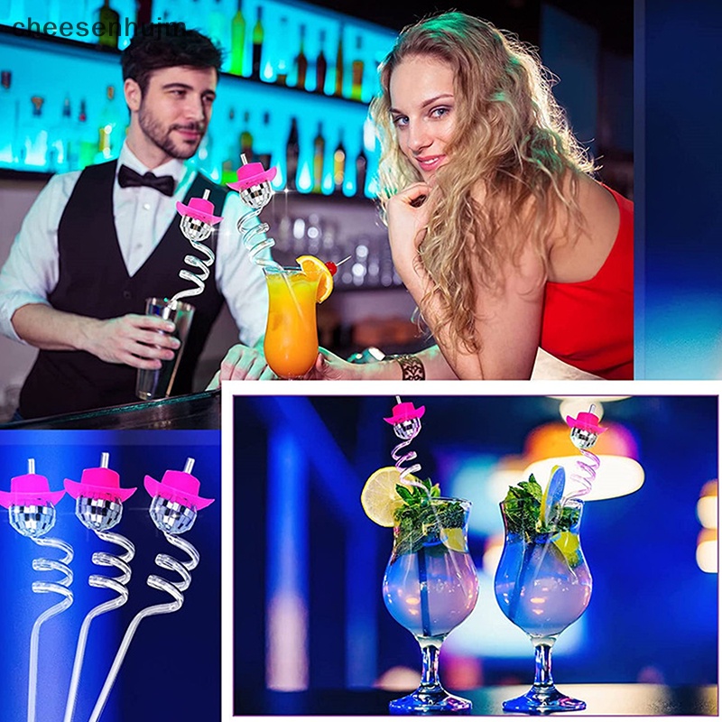 Bộ 10 Ống Hút Tráng Gương 70s Dùng Để Trang Trí Tiệc