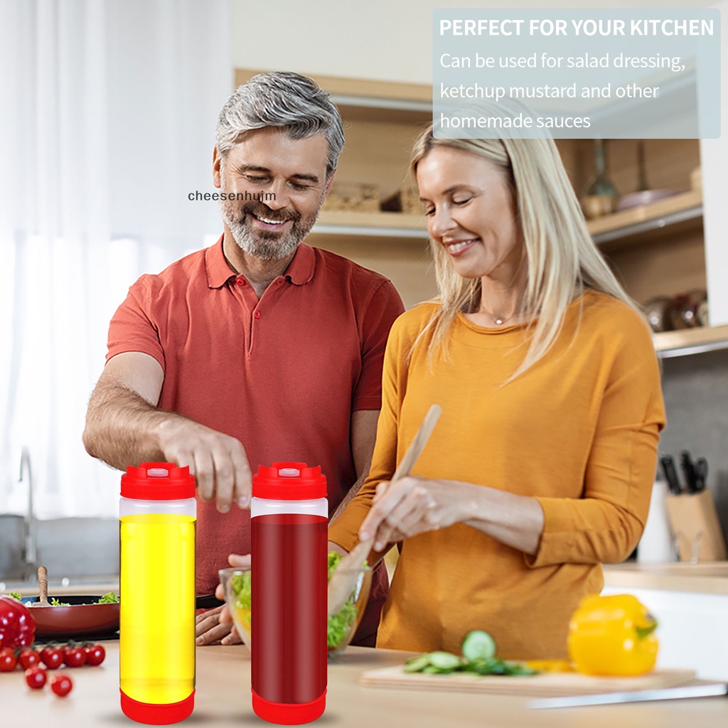 Set 6 Chai Nhựa Đựng Gia Vị Dạng Bóp 24oz Có Thể Tái Sử Dụng