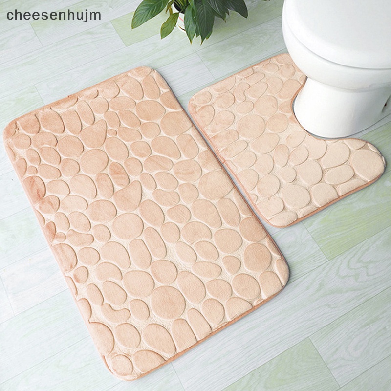 Bộ 3 Thảm Lót Sàn Nhà Tắm Mềm Mại Chống Trượt Thấm Hút Tốt