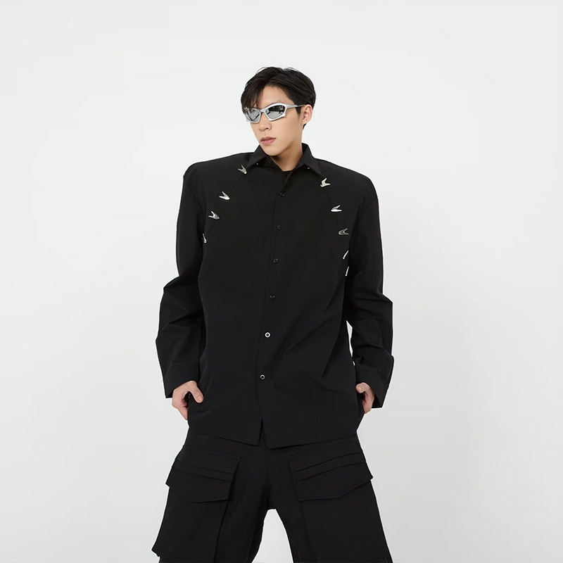 Áo Sơ Mi Nam Dài Tay Cổ Bẻ Thời Trang Hàn