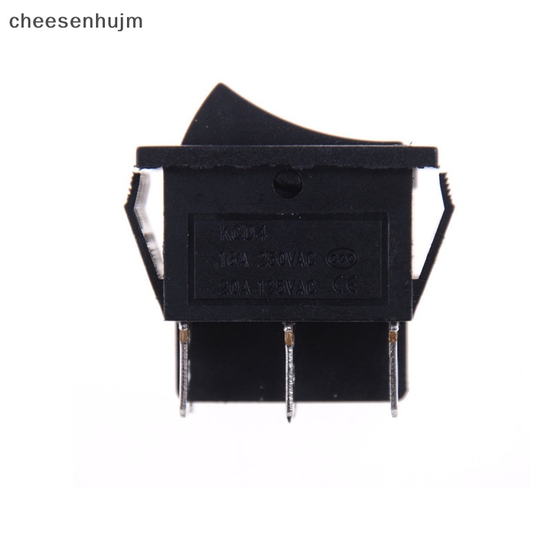 1 Công Tắc Bật / Tắt Màu Đen KCD4 6 PIN 16A / 250VAC 20A / 125VAC