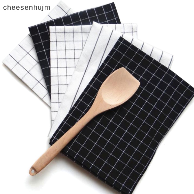 Khăn Lau Chén Dĩa Họa Tiết Kẻ Sọc 40x60cm