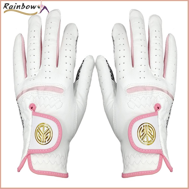 1 Đôi Găng Tay Đánh Golf Da Cừu Chống Trượt Thoáng Khí Dành Cho Nữ