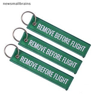 Móc Khóa Thêu Chữ Remove Before Flight 13 * 3CM